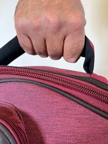 حقيبة جيتار كهربائي بارتون 15 ملم حقيبة مبطنة 5 جيوب مقابض سريعة الإمساك حزام كتف مزدوج قابل للتعديل حافظة جيتار كهربائي (كمأة التوت) in Kuwait