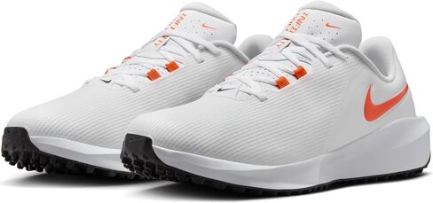 حذاء الجولف Nike Infinity G NN (FN0555-102، أبيض/أسود/برتقالي آمن) in Saudi Arabia