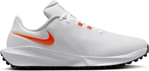 حذاء الجولف Nike Infinity G NN (FN0555-102، أبيض/أسود/برتقالي آمن) in Saudi Arabia