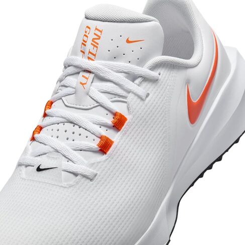 حذاء الجولف Nike Infinity G NN (FN0555-102، أبيض/أسود/برتقالي آمن) in Saudi Arabia