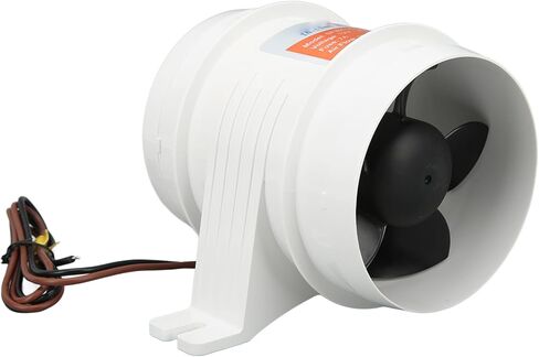 Estink 12V Inline Blower 4inch 235CFM High Efficiency Marine Air Blower with Sealed Motor for RVs Boats Yachts Bilge Engine Rooms Aisles in Kuwait