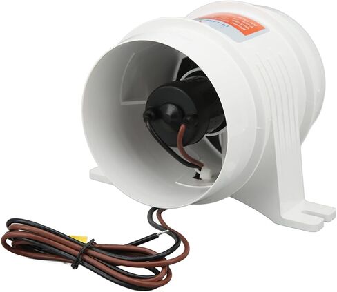 Estink 12V Inline Blower 4inch 235CFM High Efficiency Marine Air Blower with Sealed Motor for RVs Boats Yachts Bilge Engine Rooms Aisles in Kuwait