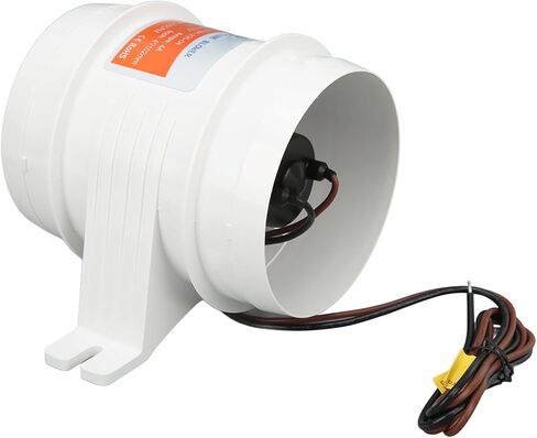 Estink 12V Inline Blower 4inch 235CFM High Efficiency Marine Air Blower with Sealed Motor for RVs Boats Yachts Bilge Engine Rooms Aisles in Kuwait