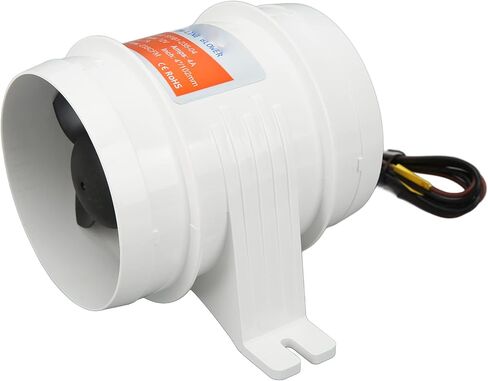 Estink 12V Inline Blower 4inch 235CFM High Efficiency Marine Air Blower with Sealed Motor for RVs Boats Yachts Bilge Engine Rooms Aisles in Kuwait