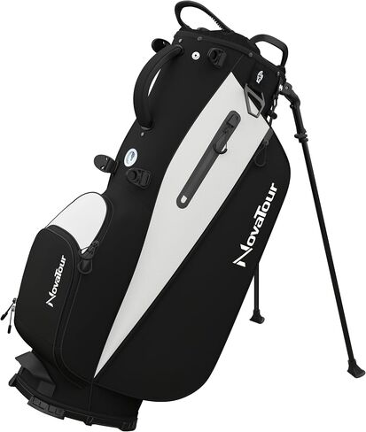 Golf Stand Bag - Lightweight Golf Bag with Stand and 7 Way Dividers, Dual Strap, Waterproof Pocket, Insulated Sleeve, Easy-Lift Handles and Swing-Cam Holder in Saudi Arabia
