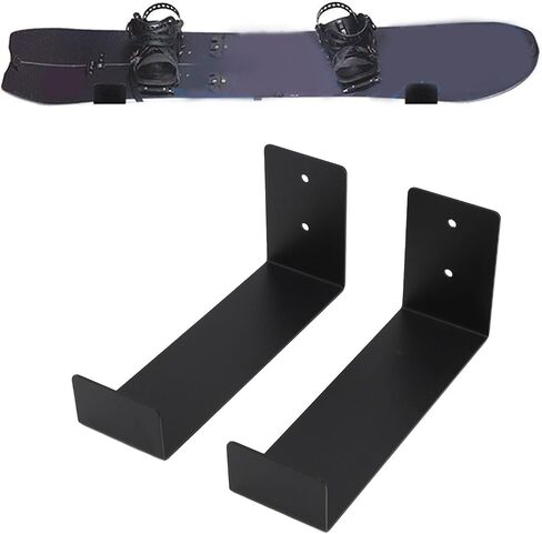 Wall Mount Snowboard Rack,Alloy Steel Floating Storage Bracket,Home Garage Display 30lbs Bearing Heavy Duty Indoor Organizer Minimalist Design Ski Equipment Holder Space in Saudi Arabia
