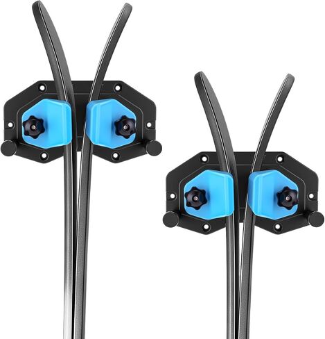 Soulchen 2 Pcs Ski and Snowboard Storage Rack Ski Wall Mount Vertical Storage Holders Snowboard Rack for Space Saving Garage Organization (Black Blue) in Saudi Arabia