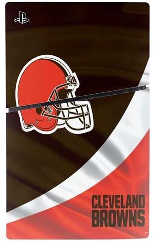 Skinit Decal Gaming Skin Compatible with PS5 Slim Disk Bundle - Officially Licensed NFL Cleveland Browns Design in Saudi Arabia