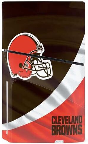 Skinit Decal Gaming Skin Compatible with PS5 Slim Disk Bundle - Officially Licensed NFL Cleveland Browns Design in Saudi Arabia