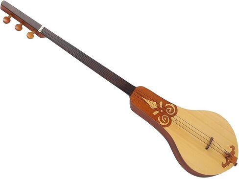 Dulcimer Guitar, Spruce and Mahogany 3 String Dulcimer Guitar Musical Instrument with Storage Bag for Practice Performance in Saudi Arabia