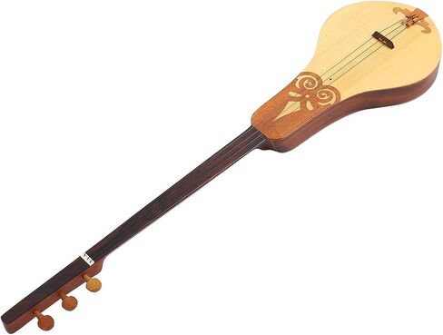Dulcimer Guitar, Spruce and Mahogany 3 String Dulcimer Guitar Musical Instrument with Storage Bag for Practice Performance in Saudi Arabia