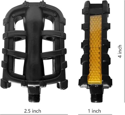 Upgraded Kids Bike Pedals 1 Pair 12‘’ 14‘’ 16‘’ 18‘’ 1/2 Inch Replacement Bicycle Pedals Fit for Boys Girls Bicycles in Kuwait