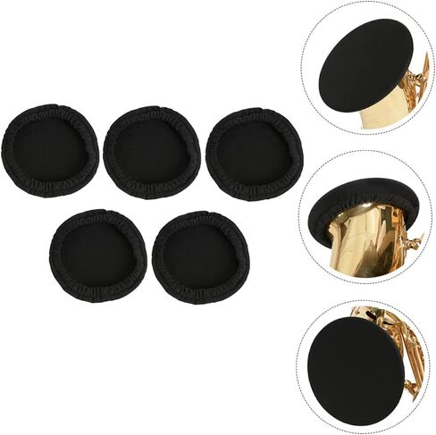 DECHOUS 5pcs Music Instrument Bell Cover Saxophone Dust Cap Leakproof Soundproof for Tenor Sax in Saudi Arabia