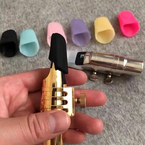 Yardwe 2Pcs Saxophone Protective Covers Durable Mouthpiece Case Professional Lightweight Cover for Tenor and Soprano Saxophones Music Lovers in Saudi Arabia