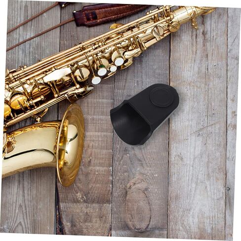 DECHOUS Protect Your Saxophone Tenor Mouthpiece 2pcs Saxophone Protective Cover Sax Cap Rubber Protector in Saudi Arabia