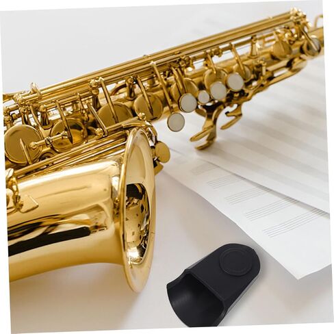 DECHOUS Protect Your Saxophone Tenor Mouthpiece 2pcs Saxophone Protective Cover Sax Cap Rubber Protector in Saudi Arabia