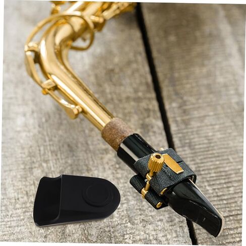DECHOUS Protect Your Saxophone Tenor Mouthpiece 2pcs Saxophone Protective Cover Sax Cap Rubber Protector in Saudi Arabia