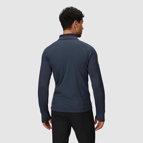 صوف Deviator للرجال من Outdoor Research بنصف سحاب | نسيج منظم لدرجة الحرارة، ماص للرطوبة، عامل حماية من الأشعة فوق البنفسجية 30+ in Kuwait