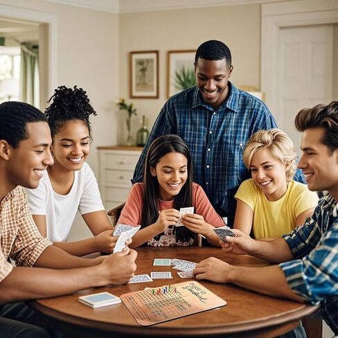 Phase 10 Score Board, 2025 Wooden Phase 10 Scoreboard with 8 Colored Pegs, Phase 10 Card Game for Family & Adult Game Nights in Saudi Arabia