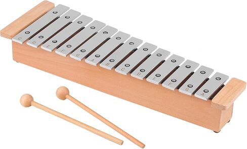 13-Note Glockenspiel Portable Aluminum Piano Xylophone Percussion Instrument Musical Instrument with Wooden Sticks in Saudi Arabia
