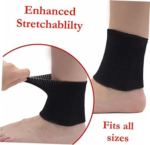 2Pcs Elastic Ankle Protective Sleeves Wear Resistant Ankle Covers for Comfort and Support for Skating Sports and Daily Use Breathable Durable Design in Saudi Arabia