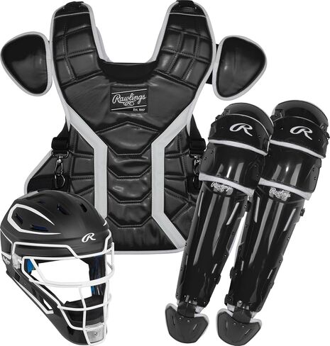 Rawlings | MACH PRO Series Baseball Catcher's Set | NOCSAE Certified | Adult & Intermediate Sizing | Multiple Colors in Saudi Arabia