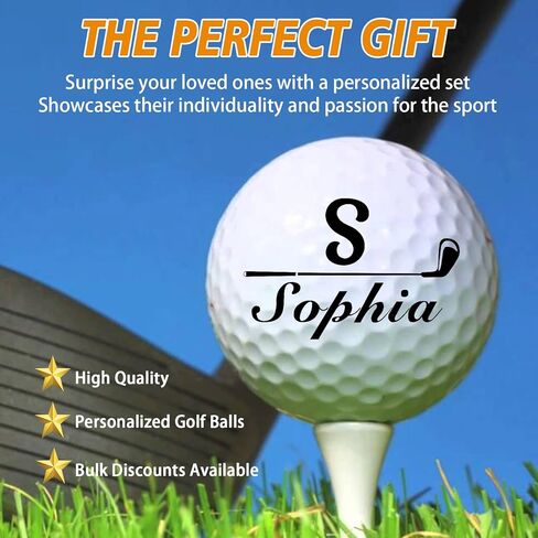Personalized Golf Balls Bulks w/Photo, Text, Logo, Custom Picture Golf Balls Gift for Men Boyfriend Grandpa Dad Husband Golf Lovers Club in Saudi Arabia