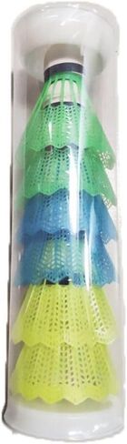 6PCS Windproof Badminton Foam Ball Head Gift Multi-Color Plastic Shuttlecock Ball Portable(Multicolor) in Saudi Arabia