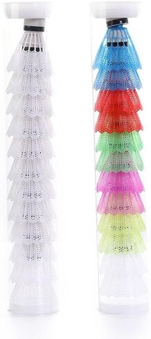 6PCS Windproof Badminton Foam Ball Head Gift Multi-Color Plastic Shuttlecock Ball Portable(Multicolor) in Saudi Arabia