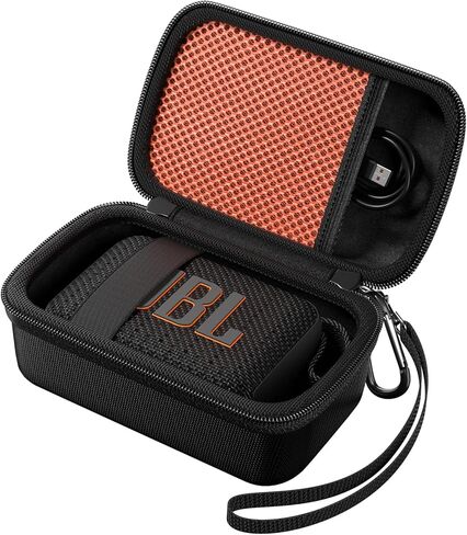 حافظة سفر ProCase صلبة لهاتف JBL Go 4 2025/ Go 3/ Go 3 Eco Ultra مكبر صوت، صندوق حمل محمول مقاوم للماء لمكبر صوت JBL الصغير وملحقاته، حقيبة تخزين مع جيب شبكي وحزام معصم - أزرق in Kuwait