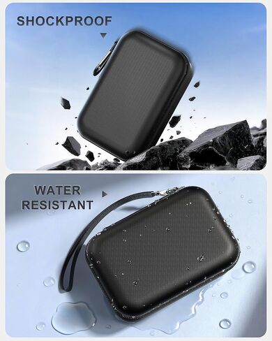 حافظة سفر ProCase صلبة لهاتف JBL Go 4 2025/ Go 3/ Go 3 Eco Ultra مكبر صوت، صندوق حمل محمول مقاوم للماء لمكبر صوت JBL الصغير وملحقاته، حقيبة تخزين مع جيب شبكي وحزام معصم - أزرق in Kuwait