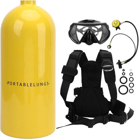 Drfeify Portable Diving Large Capacity 3L Actions for Diving Rescue, Aviation Tapon + Copper (Green) in Saudi Arabia