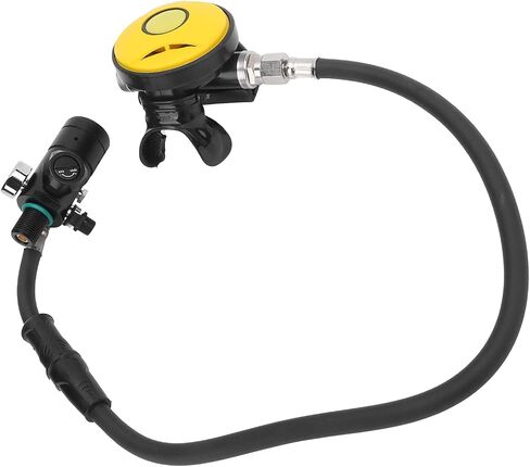 مجموعة معدات الغوص DIDEEP X4000 Pro Breather مع صمام تخفيف المرحلة الأولى، رأس دوار للمرحلة الثانية للغوص تحت الماء، خرطوم 1 لتر، ضغط آمن 3000 رطل لكل بوصة مربعة in Saudi Arabia