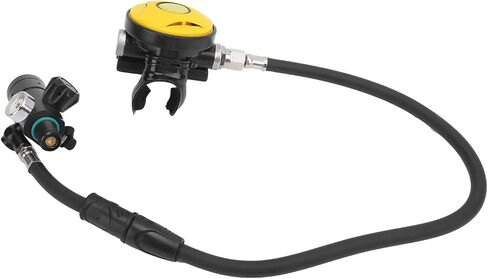 مجموعة معدات الغوص DIDEEP X4000 Pro Breather مع صمام تخفيف المرحلة الأولى، رأس دوار للمرحلة الثانية للغوص تحت الماء، خرطوم 1 لتر، ضغط آمن 3000 رطل لكل بوصة مربعة in Saudi Arabia