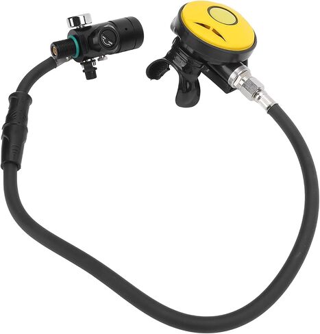 مجموعة معدات الغوص DIDEEP X4000 Pro Breather مع صمام تخفيف المرحلة الأولى، رأس دوار للمرحلة الثانية للغوص تحت الماء، خرطوم 1 لتر، ضغط آمن 3000 رطل لكل بوصة مربعة in Saudi Arabia