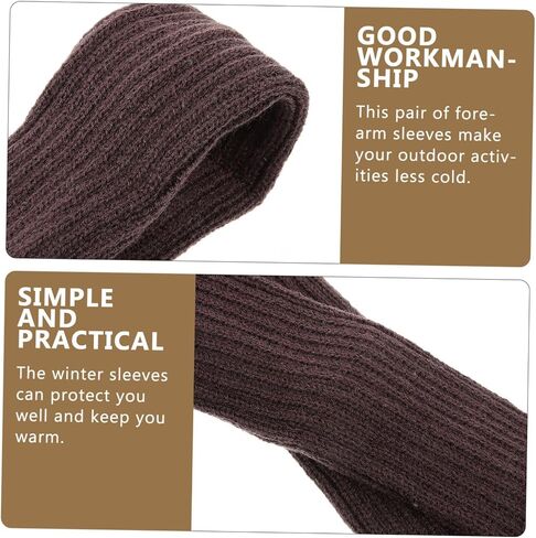 BESPORTBLE Forearm Cover Sleeves Warm Driver Fingerless Half Fishing Arm Sleeve Covers Winter Gloves for Scene in Saudi Arabia