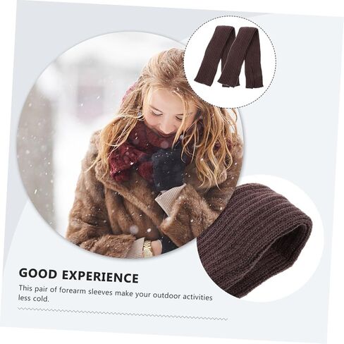 BESPORTBLE Forearm Cover Sleeves Warm Driver Fingerless Half Fishing Arm Sleeve Covers Winter Gloves for Scene in Saudi Arabia