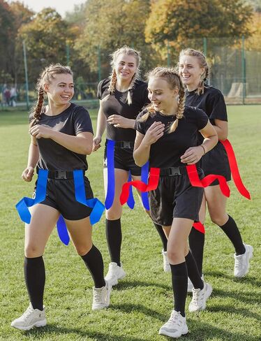 Flag Football Set, 10 Players Adjustable Belts for Kids Teens Adults Team Training Sport Events, 30 Flags in Saudi Arabia