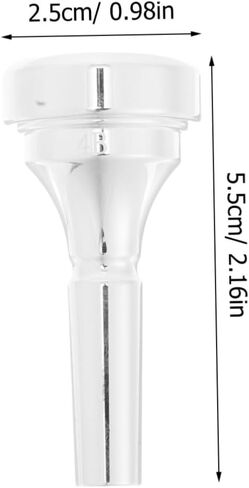 ملحق معدني بديل لقطعة الفم النحاسية للاعبين المحترفين والمبتدئين، قطعة فم مطلية بساق للآلات النحاسية مع تحكم استثنائي في الصوت وأنيق in Kuwait