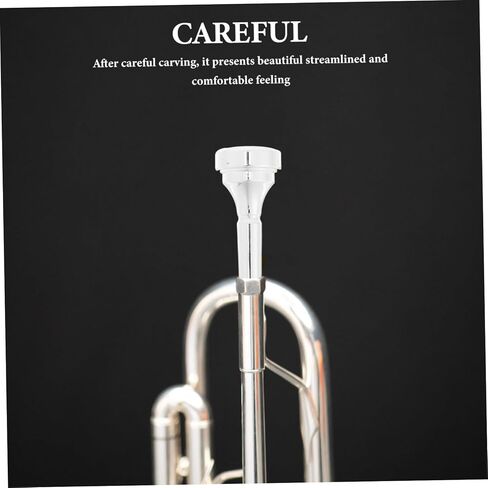 ملحق معدني بديل لقطعة الفم النحاسية للاعبين المحترفين والمبتدئين، قطعة فم مطلية بساق للآلات النحاسية مع تحكم استثنائي في الصوت وأنيق in Kuwait