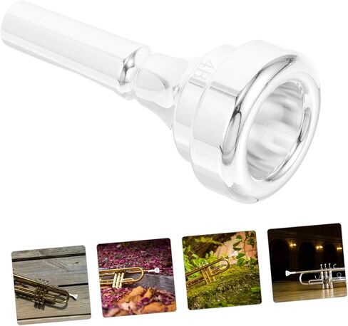 ملحق معدني بديل لقطعة الفم النحاسية للاعبين المحترفين والمبتدئين، قطعة فم مطلية بساق للآلات النحاسية مع تحكم استثنائي في الصوت وأنيق in Kuwait