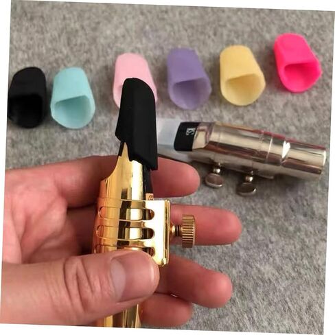 Saxophone Mouthpiece Cap Creative Protective Cover for Sax Elastic Professional Odorless Material in Saudi Arabia