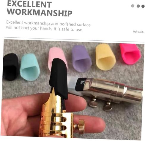BESTonZON 1pc Saxophone Protective Cover Lightweight Elastic Mouthpiece Cap for Alto Tenor and Soprano Saxophones Prevents Dust and Damage Suitable for Mouthpieces in Saudi Arabia