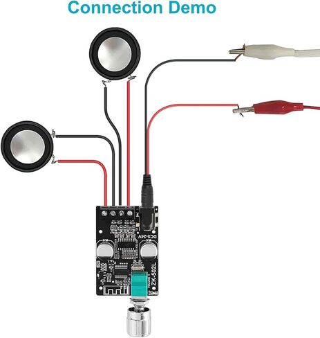 ZK502L Mini Amp, 50W 5V 24V Bluetooths Amplifier Board, Amplifier Boards Suitable for Speaker Modification, Power Amplifiers Equipment in Saudi Arabia