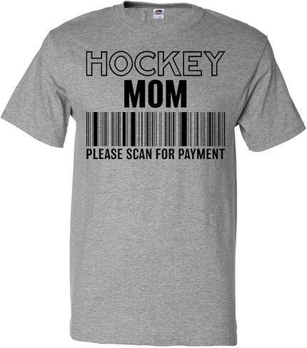 inktastic Hockey Mom- Please Scan Barcode- Funny Adult T-Shirt in Saudi Arabia