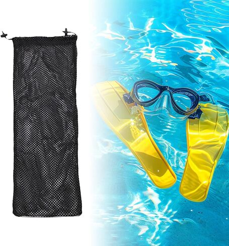 Colaxi Free Diving Fins Drawstring Bag Pouch Snorkeling Flippers Carrier Mesh Gear Carry Bag for Snorkeling Beach Freediving Surfing in Saudi Arabia