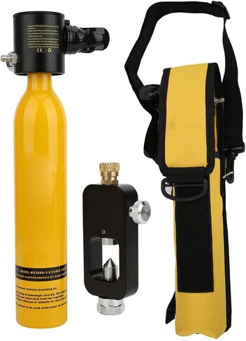 Underwater Breathing System, Portable Diving Rebreather with 500ML Emergency Oxygen Cylinder for Snorkeling, Swimming Training, and Recreational Diving in Kuwait