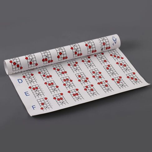 Mandolin Chord Chart Laminated Book for Beginners Large Size Mandolin Diagram in Saudi Arabia
