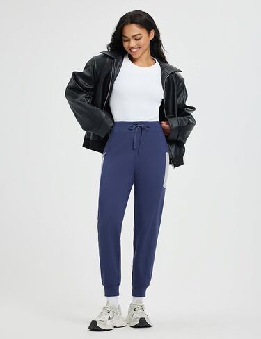 baleaf Women's Fleece Lined Pants Thermal Water-Resistant Winter Joggers Warm Running Athletic Sweatpants with Pockets in Saudi Arabia