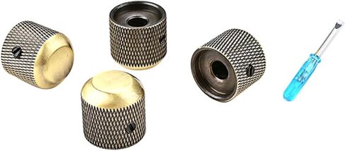 DECHOUS 12pcs Guitar Control Knobs Volume and Tone Replacement Knobs for Electric Guitars Compatible Potentiometers Easy to Install Design in Saudi Arabia